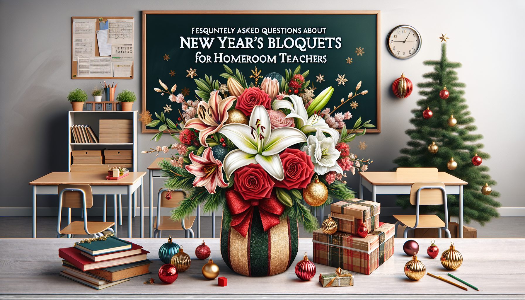 Частые вопросы о новогодних букетах для классного руководителя