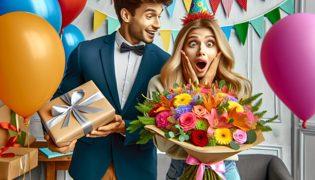 Букет-сюрприз на день рождения с доставкой: как сохранить эффект «вау»