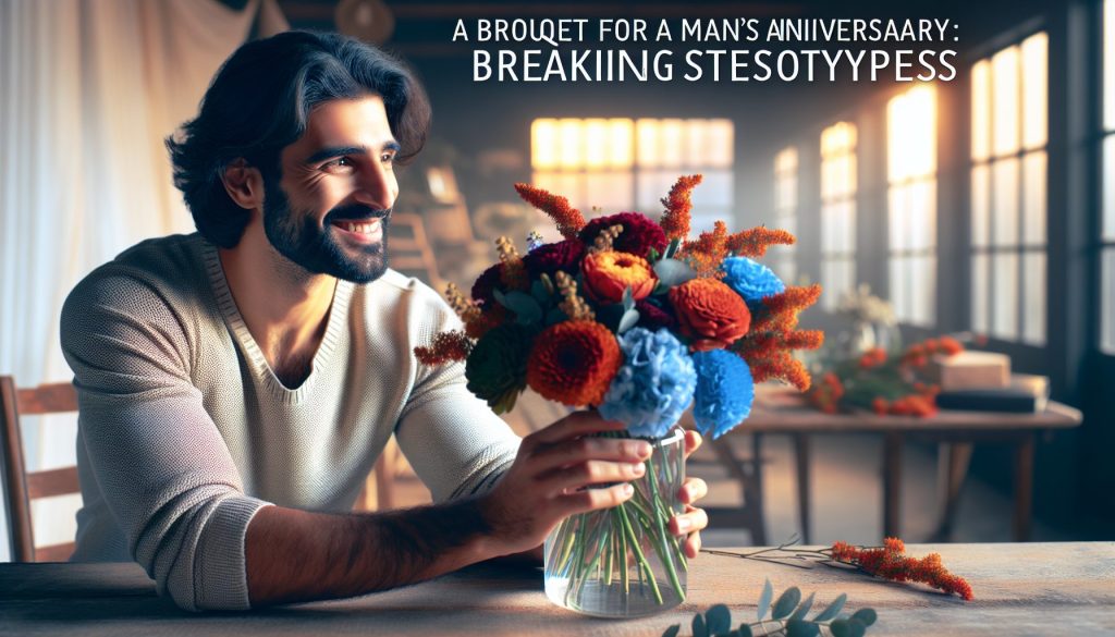 Букет на юбилей для мужчины: как уйти от стереотипов