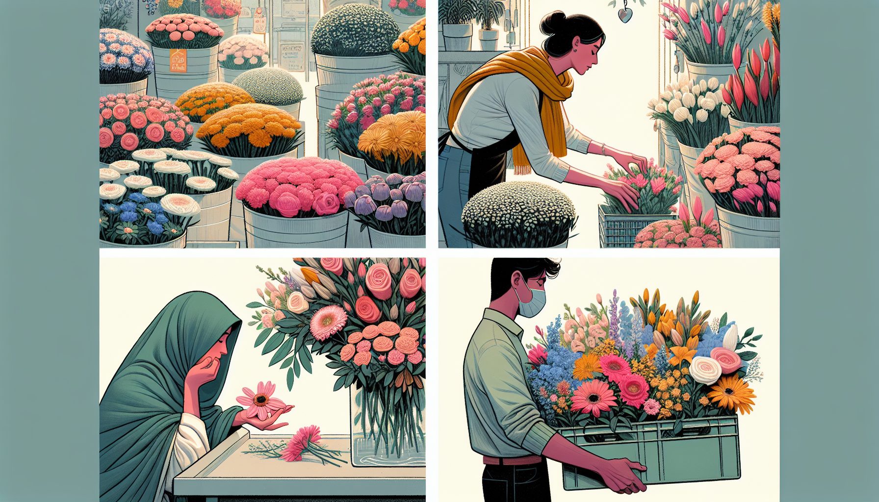 7. Что учесть при покупке и транспортировке цветов