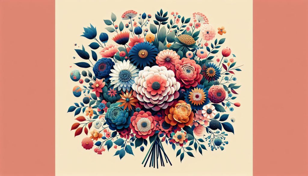 Сборный букет для юбилея: когда в одной композиции вся семья