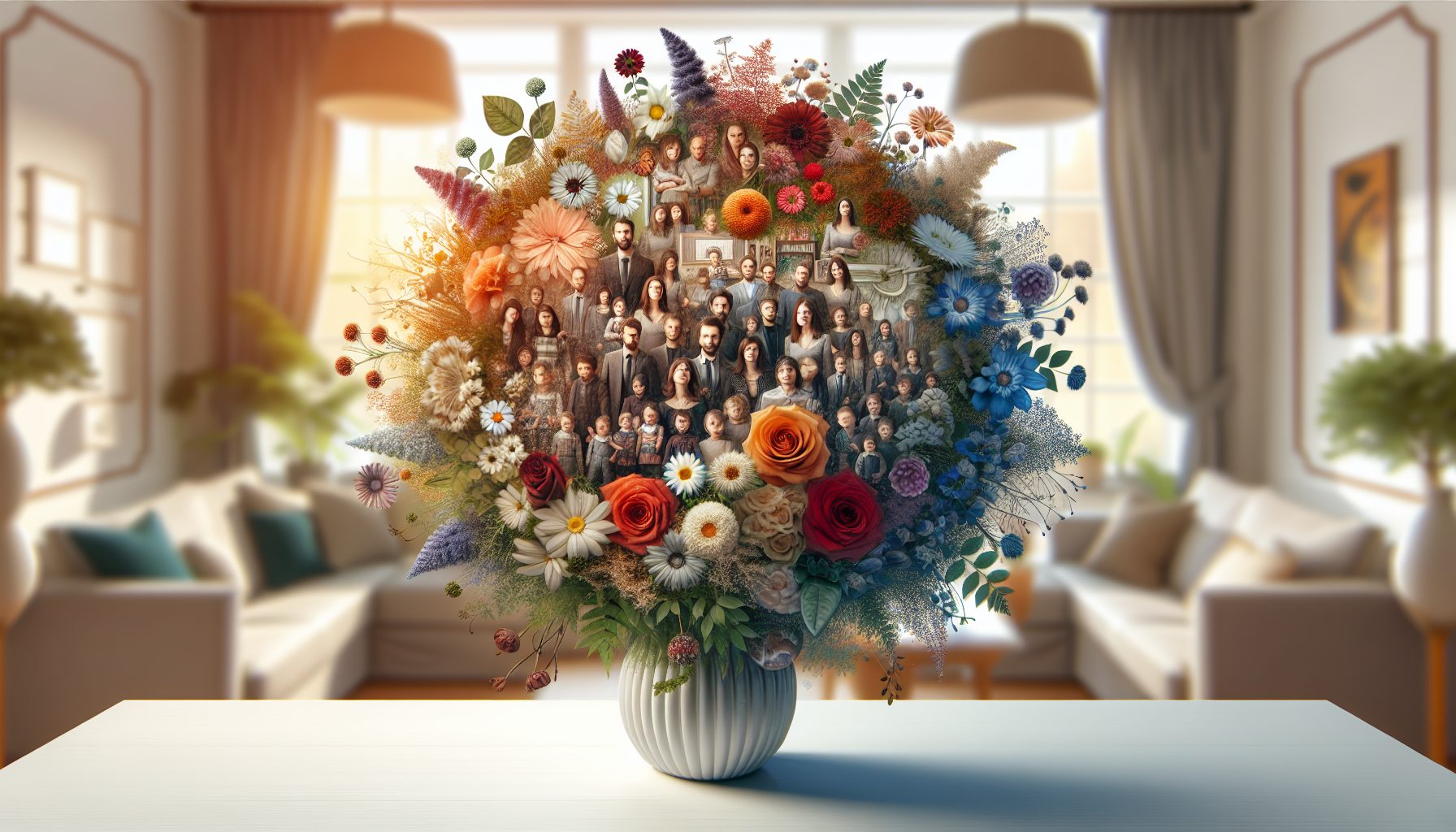 Как подобрать цветы, чтобы чувствовалась вся семья