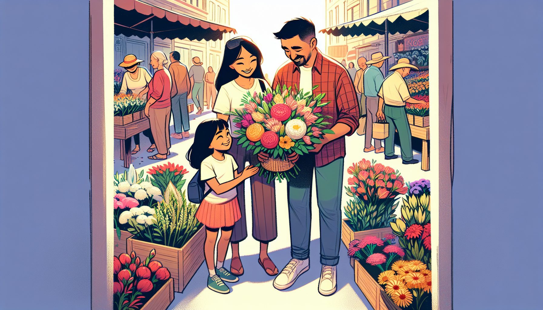 Маленькая история про большой букет