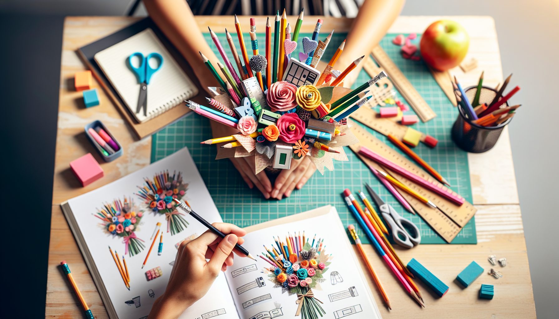 Как собрать букет первоклассника своими руками