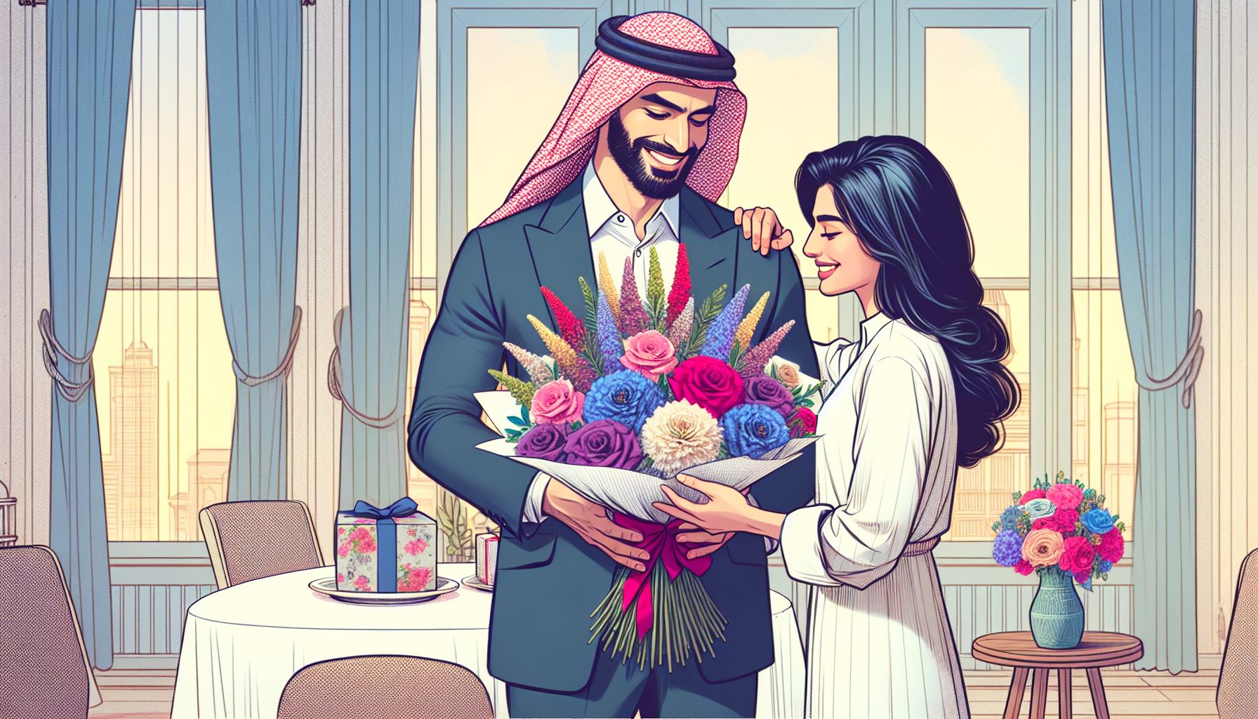 Почему букет на юбилей для мужчины — это нормально