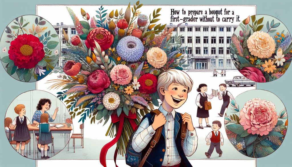 Букет первоклассника: как сделать так, чтобы его не было жалко нести